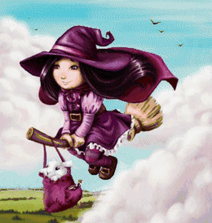 ведьмочка - девушка жэнщина фэнтази сказка - предпросмотр