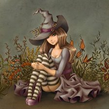 Схема вышивки «ведьмочка»