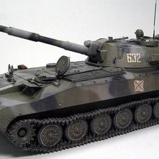 Схема вышивки «САУ-2с1 Гвоздика.»