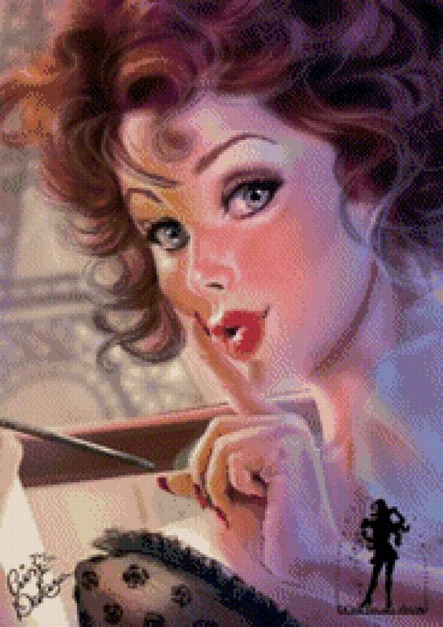 красотка - картина - предпросмотр