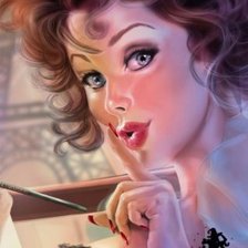 Схема вышивки «красотка»