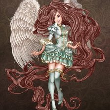 Схема вышивки «ангел»