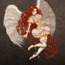 Схема вышивки «ангел»