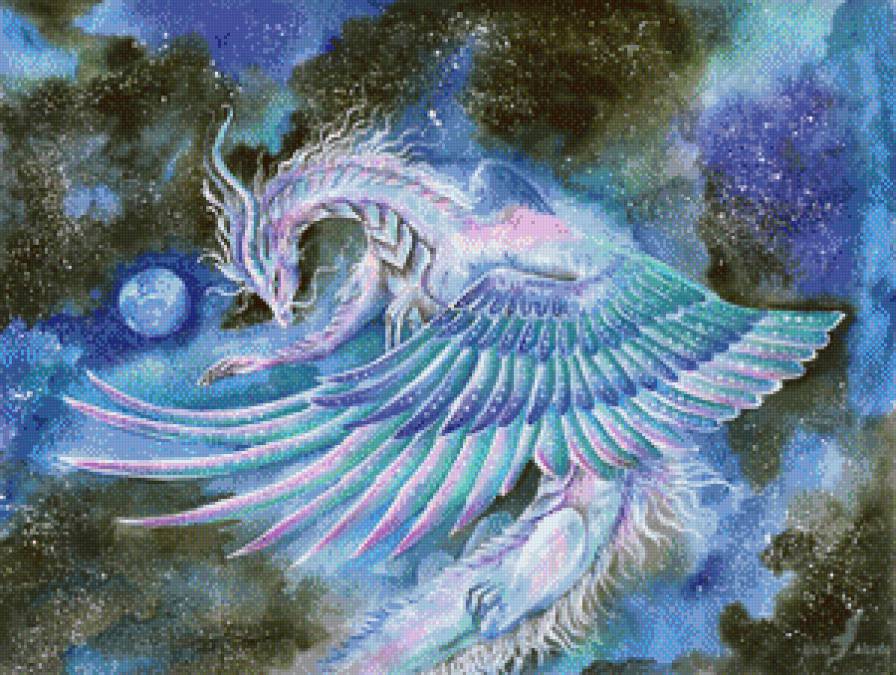 белый дракон - драконы, фэнтэзи - предпросмотр