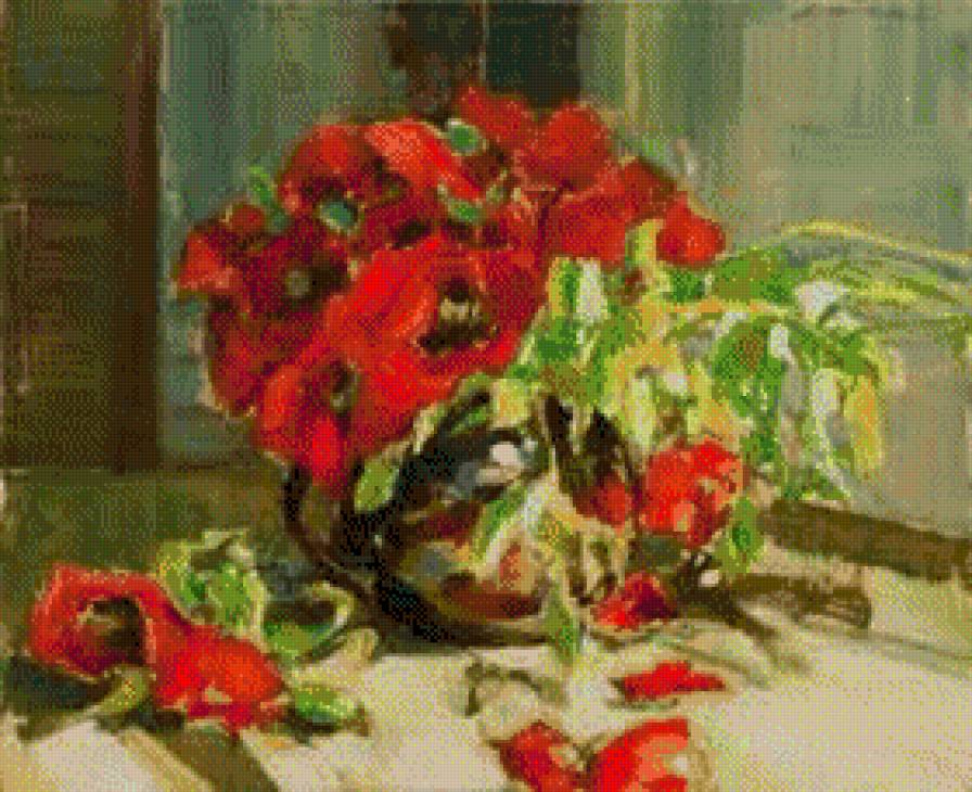 Maki - ziwopis, cwety, maki - предпросмотр