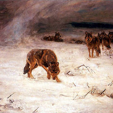 Схема вышивки «wilki»