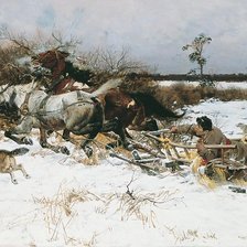 Схема вышивки «Napad wilkow»