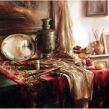 Схема вышивки «naturmort z jablokami»