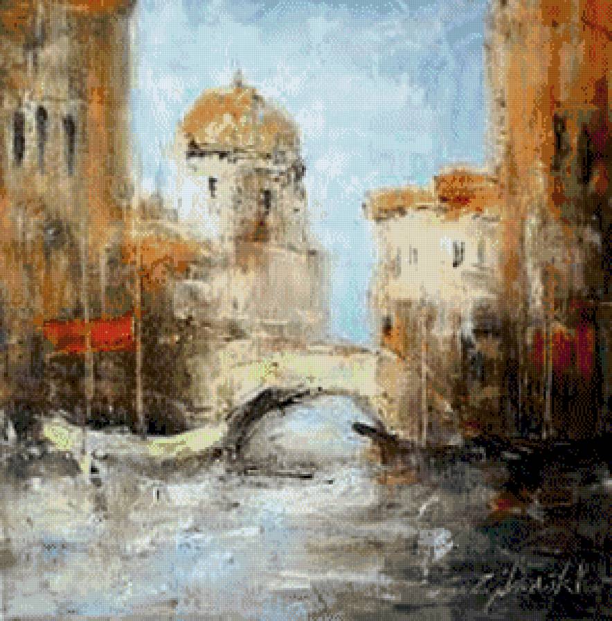 mostek - ziwopis, pejzaz - предпросмотр