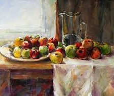 naturmort z jablokami