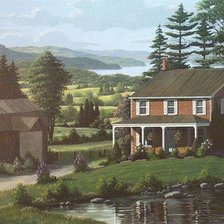 Схема вышивки «Серия "Пейзажи"»