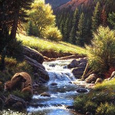 Схема вышивки «Серия "Пейзажи"»