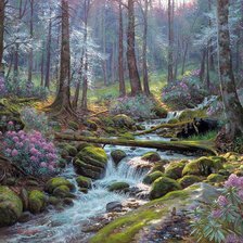 Схема вышивки «Эльфийский лес»