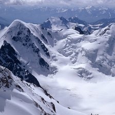 Схема вышивки «Заснеженные горы.»