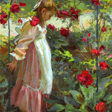 Схема вышивки «В розах»