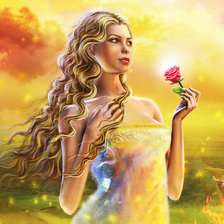 Схема вышивки «Роза»