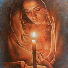 Схема вышивки «Молитва у Свечи»