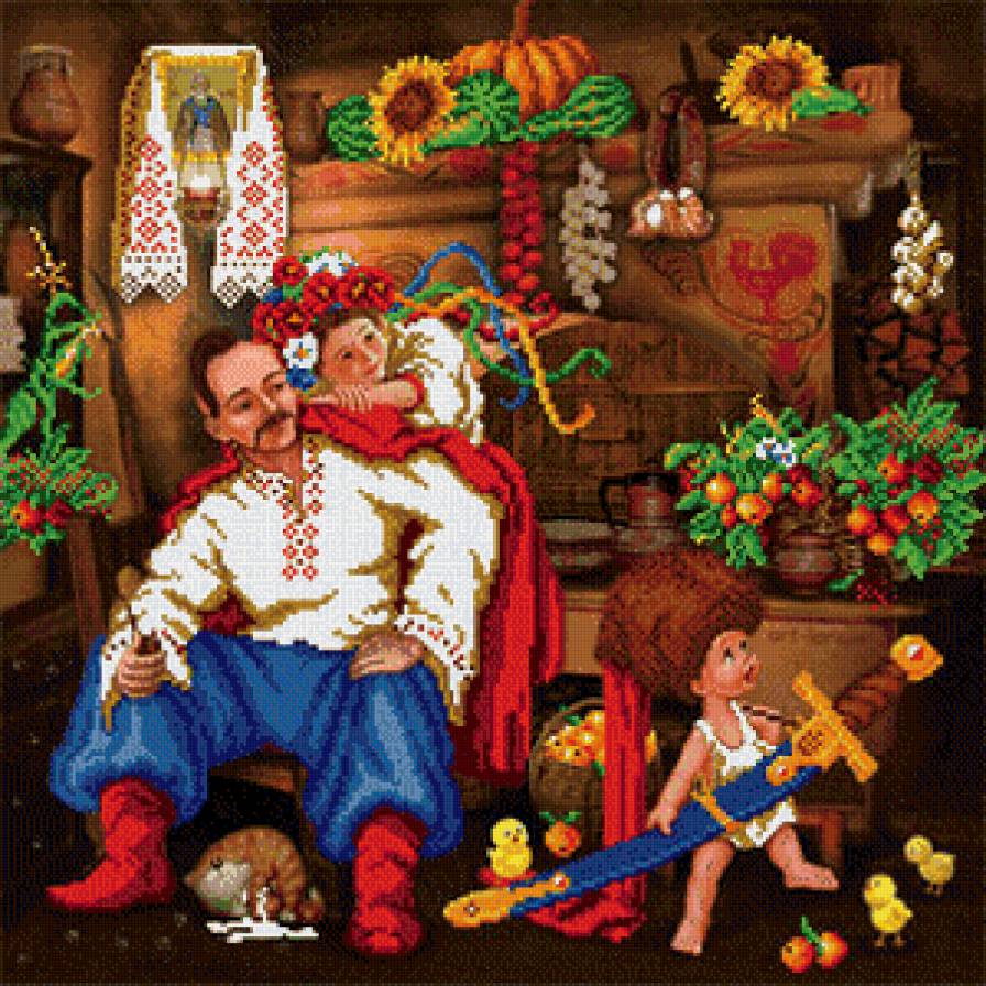 семья - дом, украина, игра, дети - предпросмотр