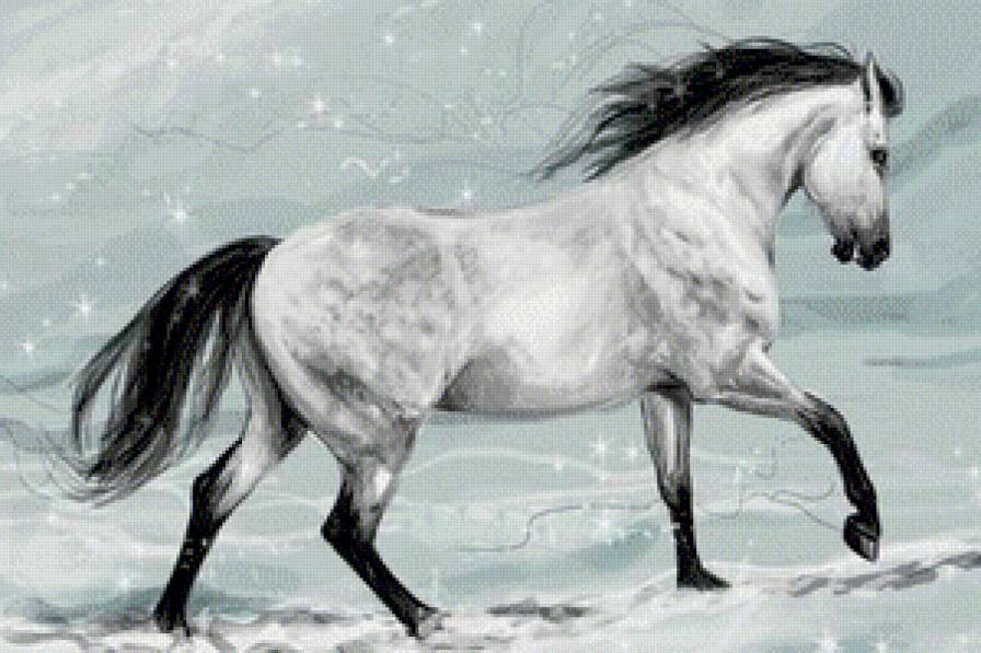 Лошадка. - лошади, животные - предпросмотр