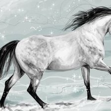 Схема вышивки «Лошадка.»