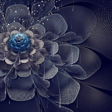 Схема вышивки «Фантастические цветы»