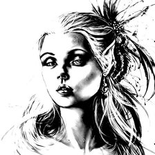 Схема вышивки «Эльфийка»