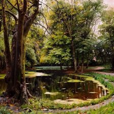 Схема вышивки «В парке»