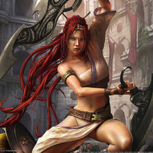 Схема вышивки «Воительница»