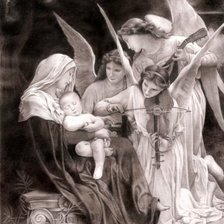 Схема вышивки «ангелы»