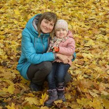 Схема вышивки «мама и дочка»