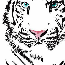 Схема вышивки «тигр»