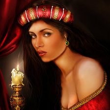 Схема вышивки «В будуаре»