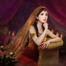 Схема вышивки «восточная принцесса»