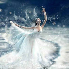 Схема вышивки «снежный балет»