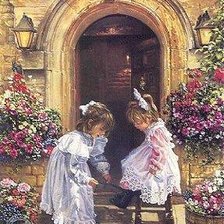 Схема вышивки «Ботинок развязался...»