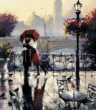 Схема вышивки «para-obyatie-vlyublennye-lyubov-osen»