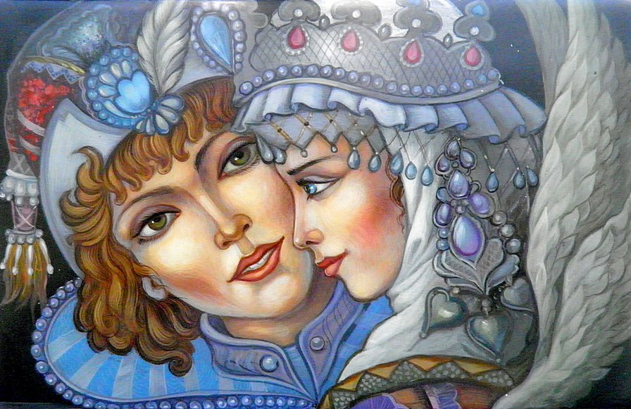 Из русских сказок - любовь, царевна-лебедь, русь, царевич, сказки - оригинал