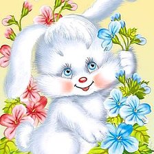 Схема вышивки «Белый и пушистый»