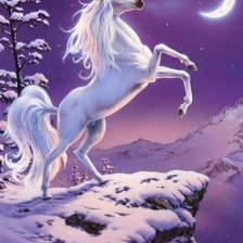 Схема вышивки «Единорог»