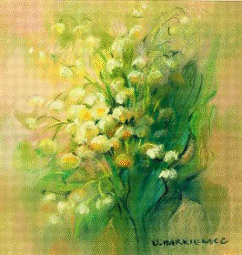 konwalie - cwety, ziwopis - предпросмотр