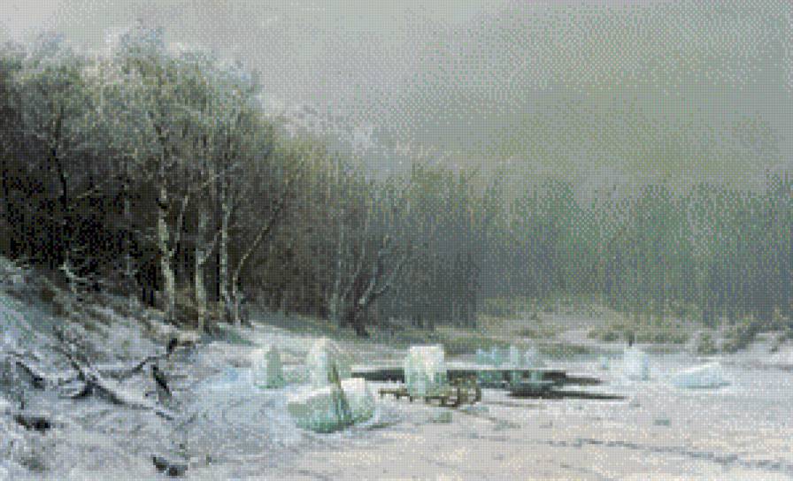 Omesherskij - zima, pejzaz - предпросмотр