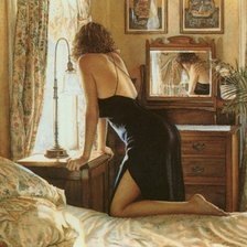 Схема вышивки «У окна»