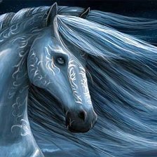 Схема вышивки «2014 - Год Синей Лошади»