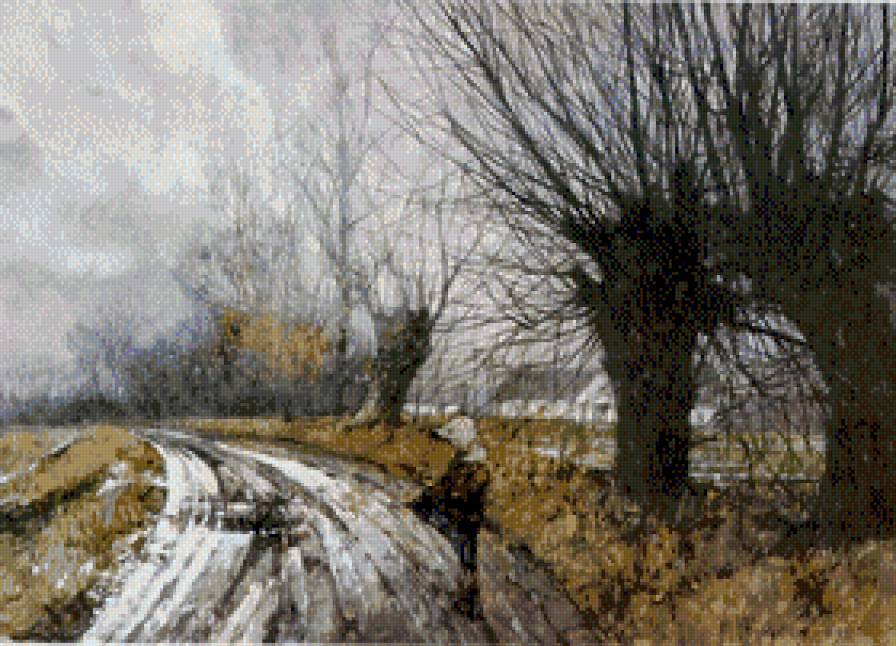 Jesienny pejzaz - pejzaz, ziwopis, ocen - предпросмотр