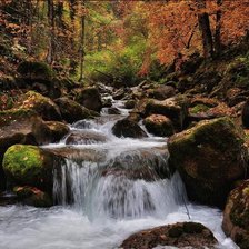 Схема вышивки «Бурная речка»