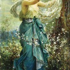 Схема вышивки «девушка»