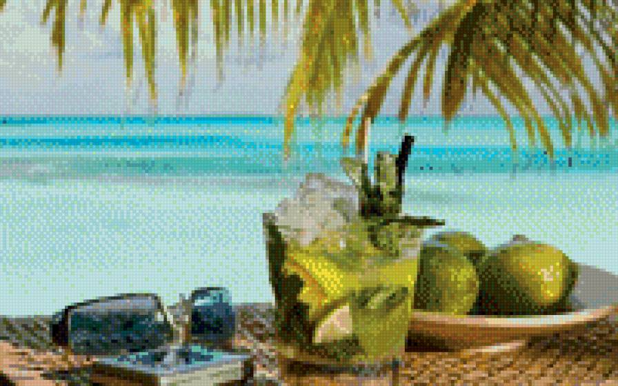 рай - рай, остров, море, фрукты, романтика - предпросмотр