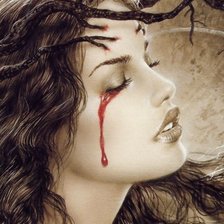 Схема вышивки «Фентези-девушка»