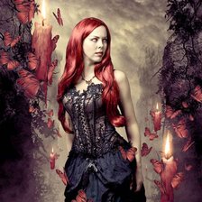 Схема вышивки «фентези-фея»