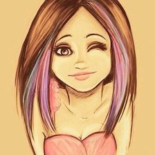 Схема вышивки «Девушка»